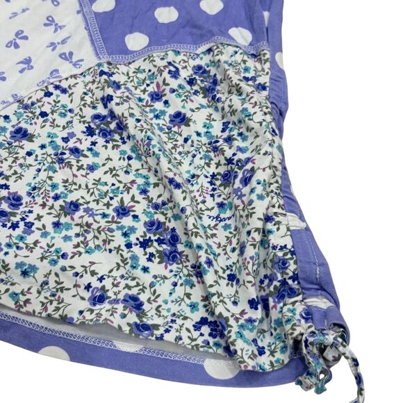 Naartjie Kids Patchwork Shirt XL 7 Years Floral & Polka Dot Cotton Blend - Picture 4 of 4